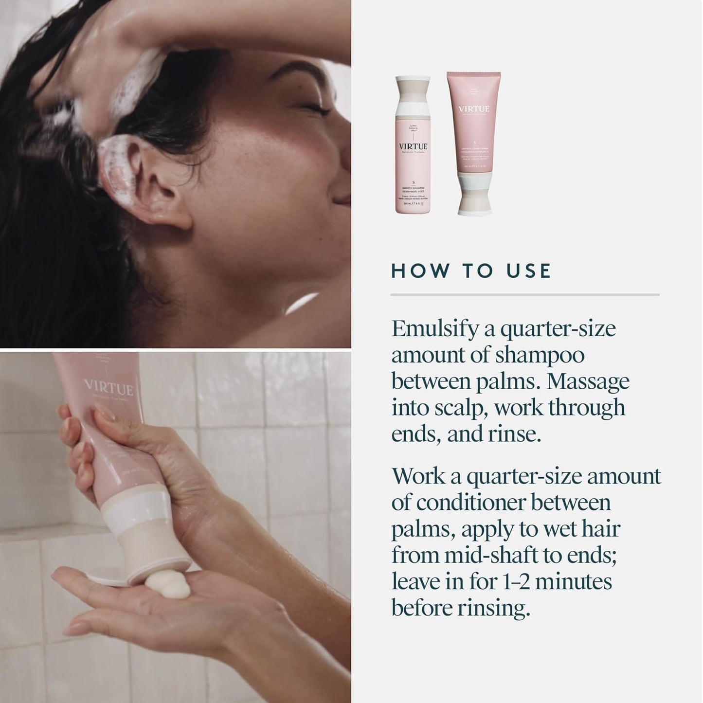 VIRTUE Smooth Kit Duo | Hair Smoothing Set by VIRTUE