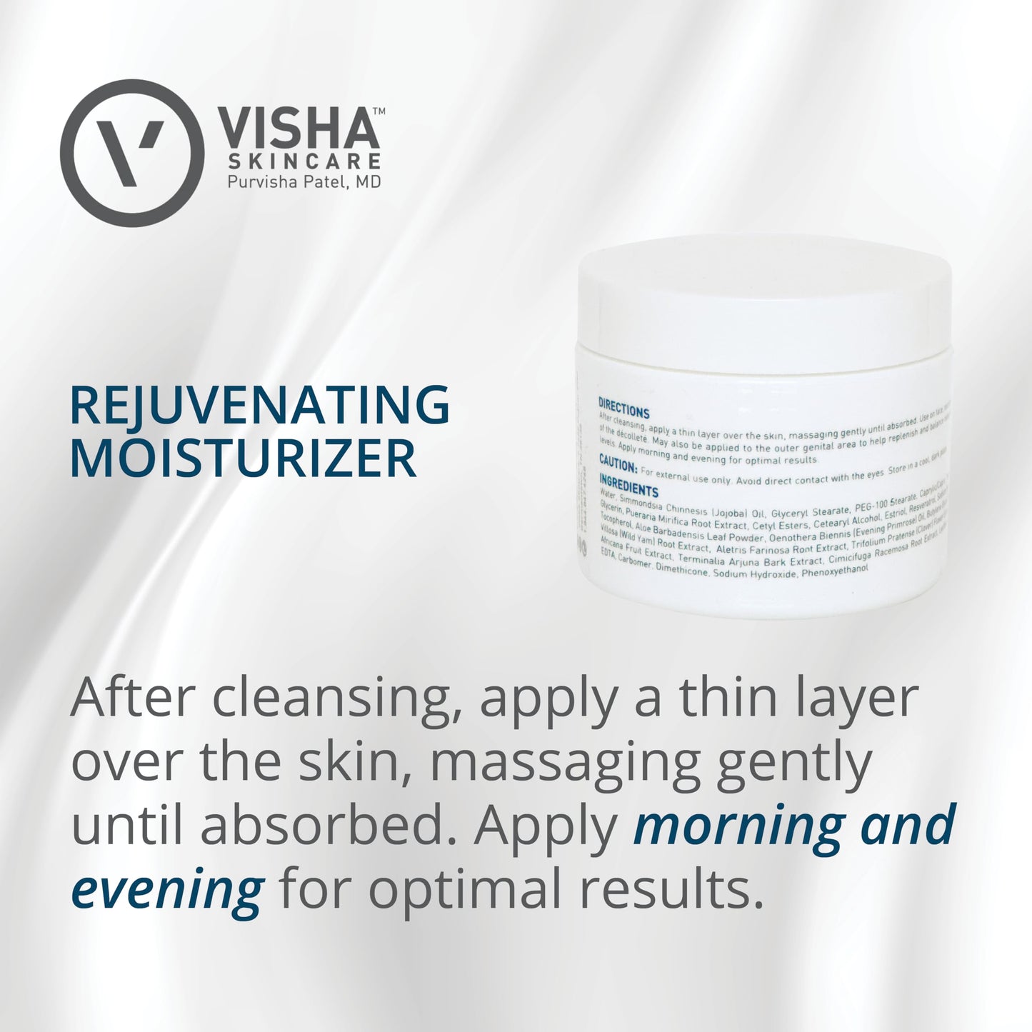 Visha Skincare Rejuvenating Moisturizer - 4-in-1 Hydration