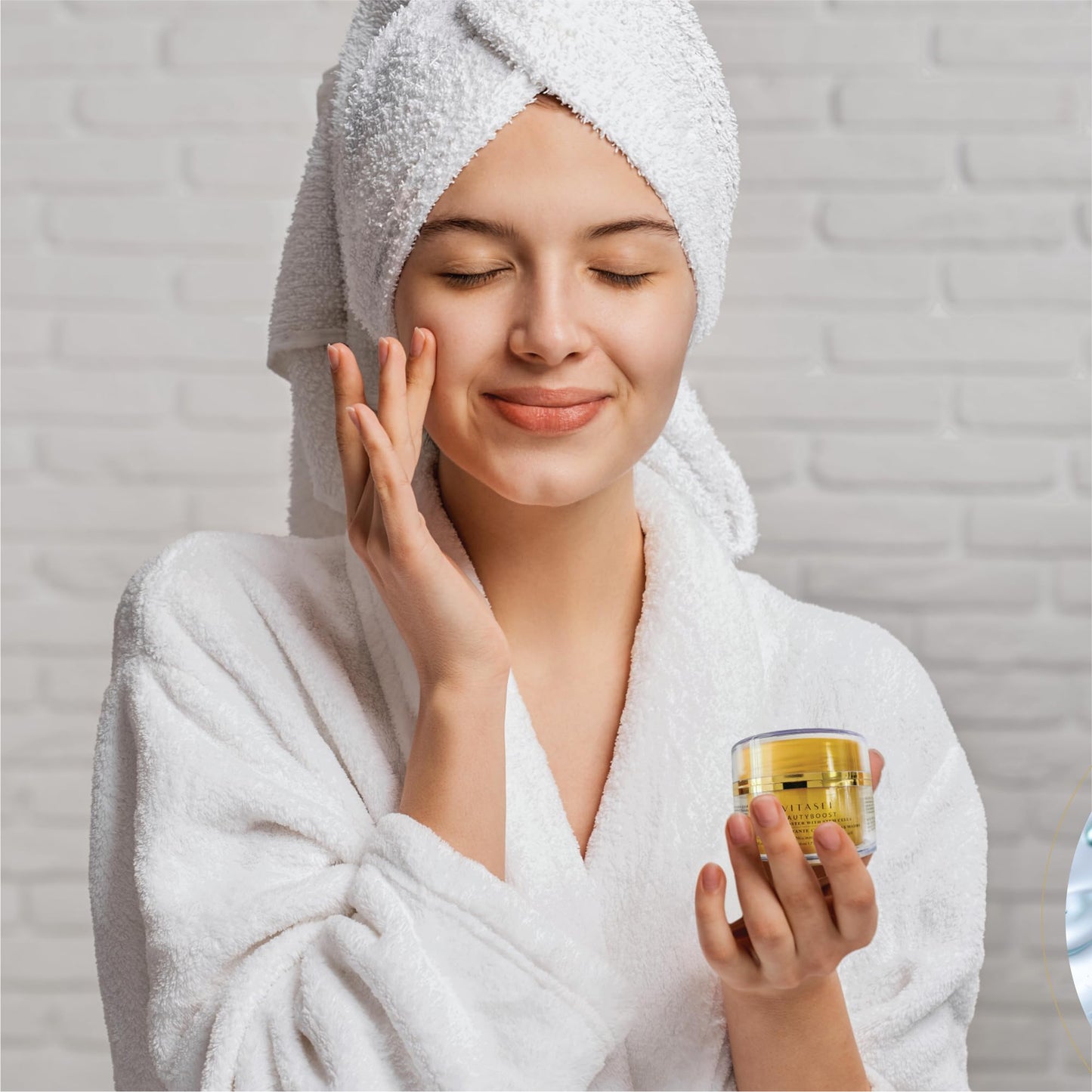 VITASEI Beautyboost Hydro Booster Anti-Aging Cream with Hyaluronic Acid | 1.7 oz Gel-Cream