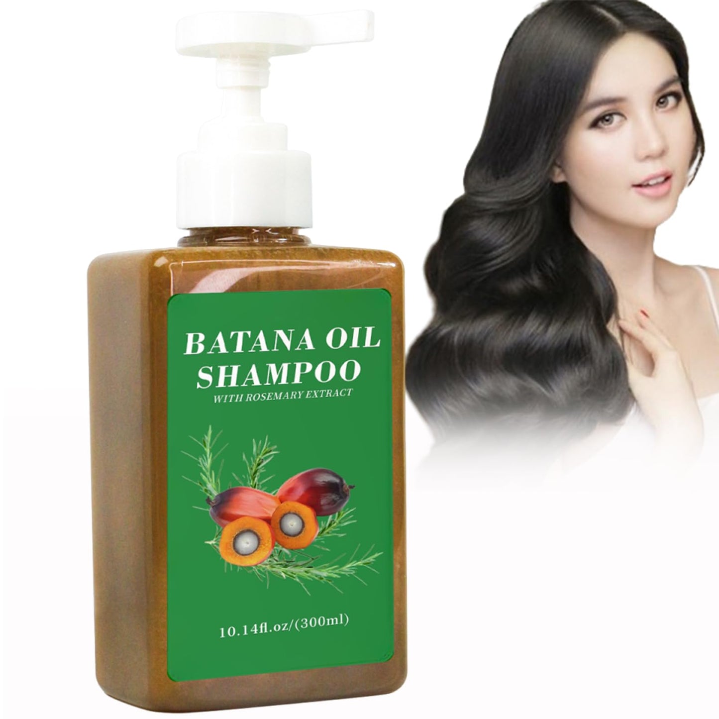 VJPPII Batana Oil Shampoo with Rosemary Extract – 300ml for Hair Growth & Hydration