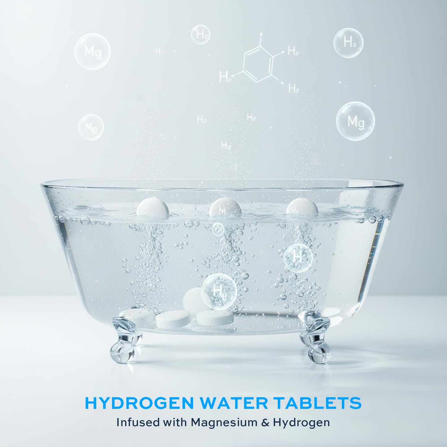 XLEMLAB Hydrogen Bath Tablets – Nano Bubble H2 Bath for Muscle Recovery (80 ct)