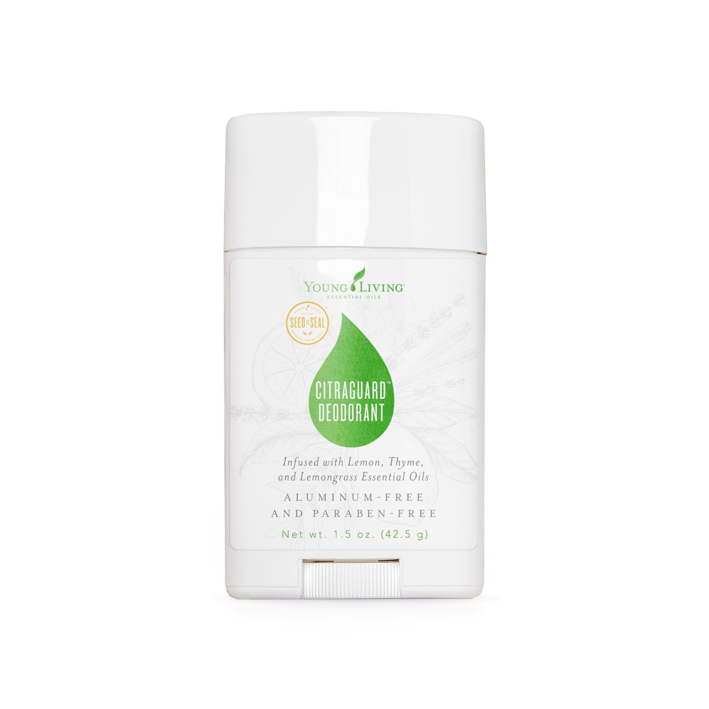 Young Living CitraGuard Deodorant 1.5 oz | Natural Odor Protection, Moisture-Absorbing & Vegan