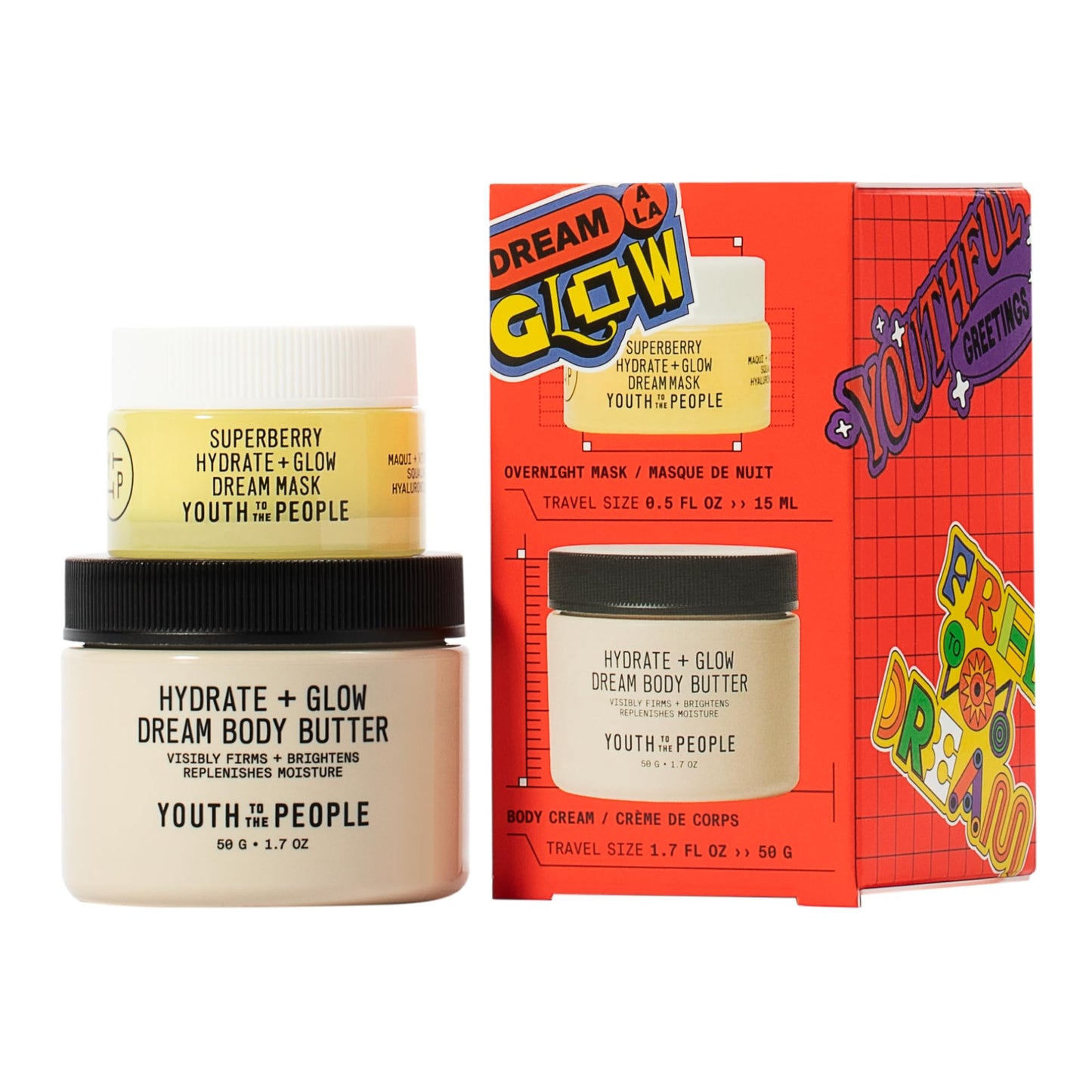 Dream A La Glow Set by Youth To The People – 2-Pc Face & Body Hydration Gift Set