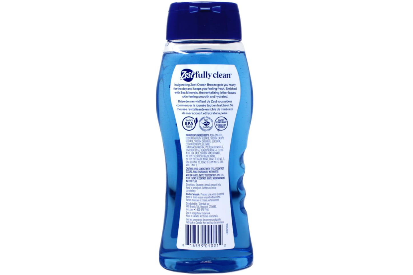 Zest Body Wash: Sea Minerals, Ocean Breeze, Hydrating Soap for All Skin Types | 6-Piece Pack